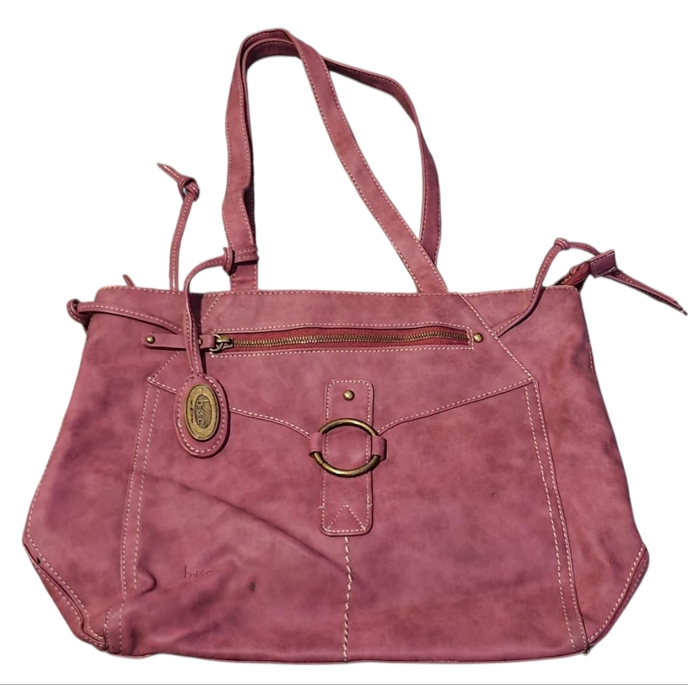 B.O.C. Mauve Suede Tote Ladies Shoulder Bag